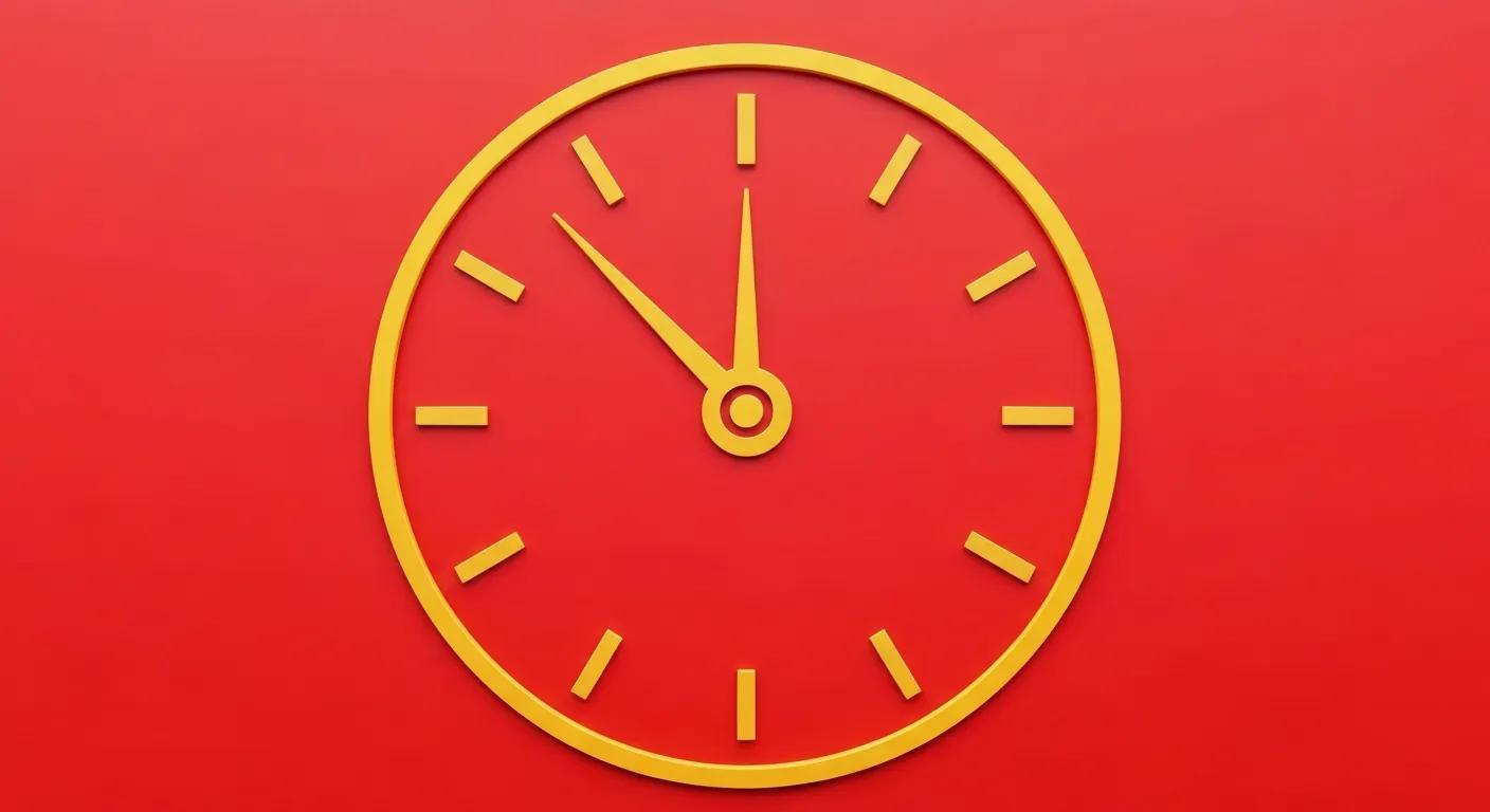 Emergency services icon with a clock